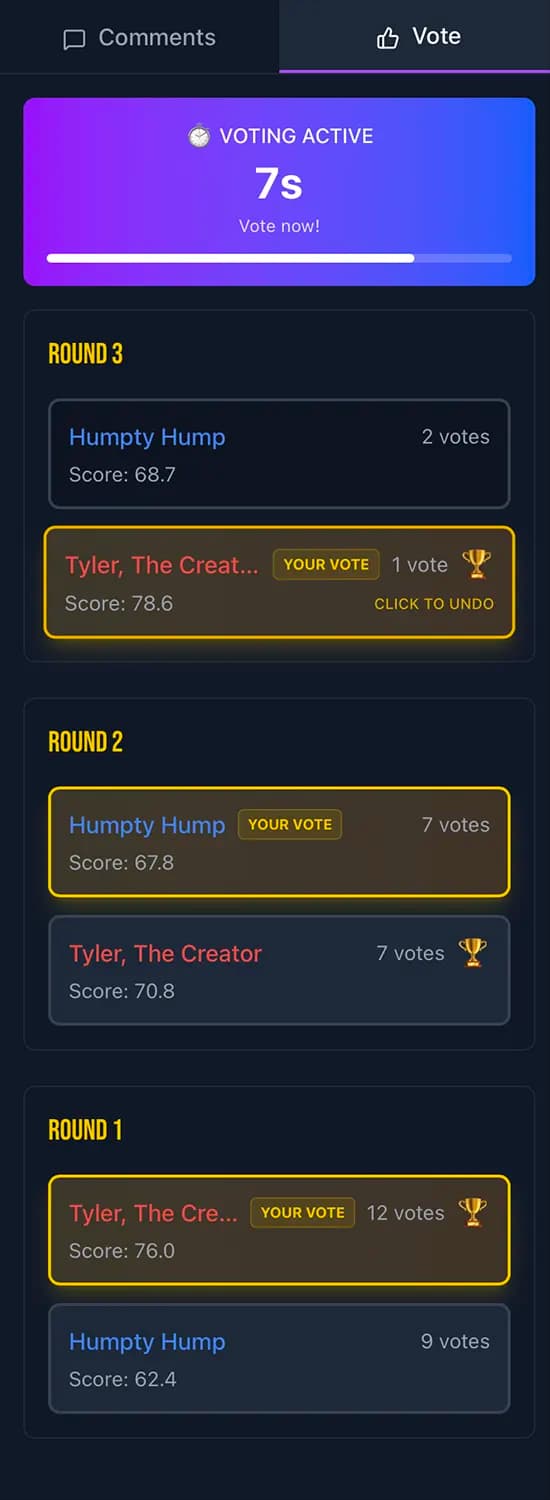 RapGPT - Voting